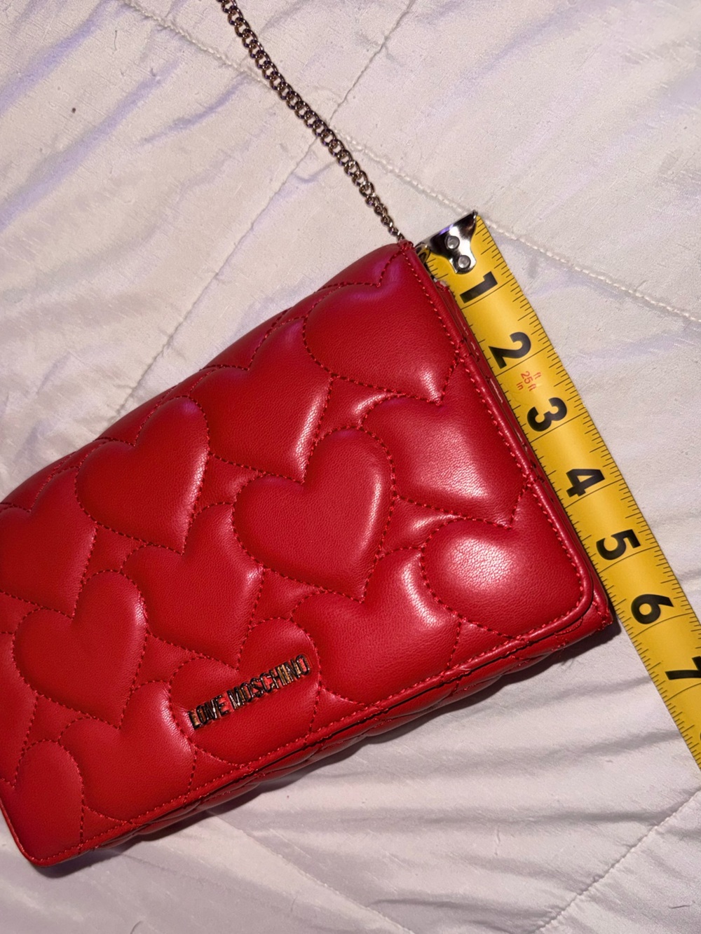 Love Moschino Red Heart Pattern Crossbody - Picture 9 of 16